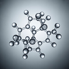 3D Crystal Molecular Structure