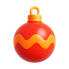 Obraz premium PNG Festive red ornament with zigzag