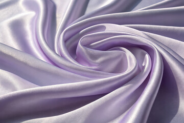Obraz premium Elegant lavender satin fabric draped swirls
