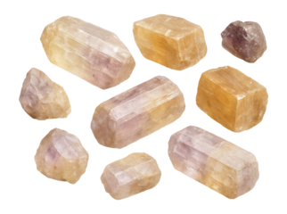 Uncut scapolite rock specimens.