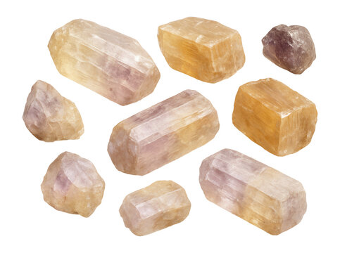 Uncut scapolite rock specimens.