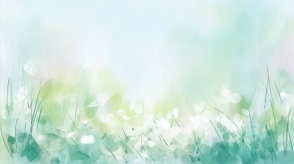 Obraz premium Eco-friendly background with watercolor leaves, great for prints, branding, and natural designs