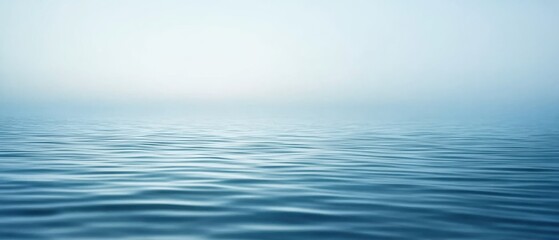 Obraz premium Blue water background with calm surface, great for prints, media, and relaxing designs