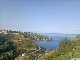 Obraz premium view of the coast of the sea