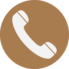 Blue Phone Call Icon &ndash; Communication Symbol