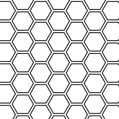 Honeycomb or hexagonal seamless vector pattern design