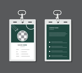 Clean & Professional ID Card Layout Design Template