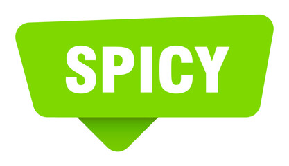 spicy green sign isolated on transpatent background. spicy sticker