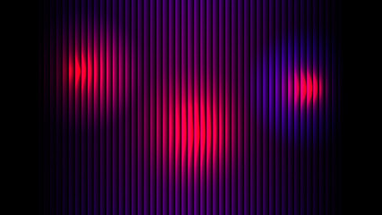 Futuristic red Glass Gradient on Black Background with Glowing Waves and Transparent Motion layers, abstract colorful background