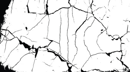 Obraz premium Perfect for vintage-style designs, posters, packaging, backgrounds, overlays, and artistic projects. Grungy effect dirty. Cracks overlay textured