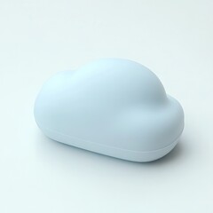 Light-blue cloud-shaped object