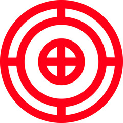 Obraz premium Target icon. Target Line Icon Design, Editable Stroke, Pixel Perfect, Stock Illustration. Goal symbol collection. Simple target with arrow. Vector illustration !