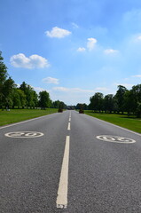 Fototapeta premium empty road in the countryside