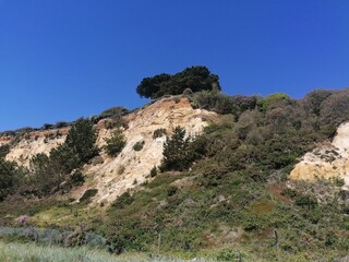 mountain landscape with blue sky