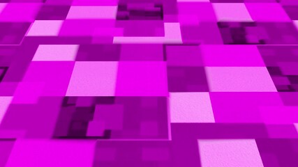 Abstract purple digital grid glitches and fragments in a seamless technological loop - Powered by Adobe