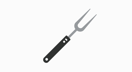 Sleek Two-Tine Fork: Versatile Kitchen Utensil