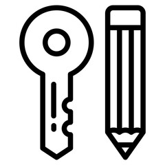 Keyword icon vector illustration