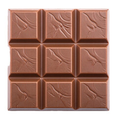 Naklejka premium chocolate bar isolated on white background
