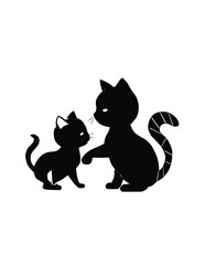 cat and mouse black and white cats