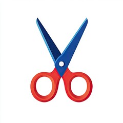 Colorful children's scissors graphic