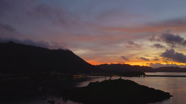 San Mun Tsai Fishing Village at Dawn