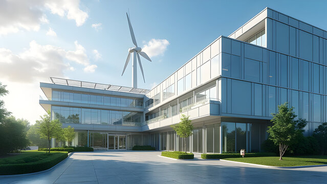 Clean energy project on corporate headquarters