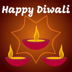 Colorful Diwali Festival Lanterns with Warm Glow - Traditional Indian Festival Celebration