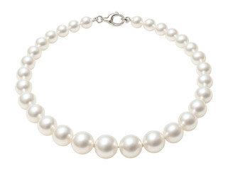 Fototapeta premium Elegant pearl necklace chain.