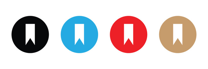 Set of Bookmark icon. collection bookmark signs. favorite, book, mark, saving icons. market special sale signs .Vector illustration. Eps 10 .