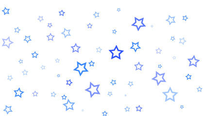 青い星・スターの素材・背景・透過PNG