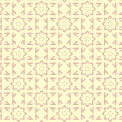 Pastel color seamless damask pattern design