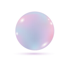 Obraz premium Glass colored ball with shadow