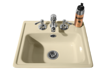 water tap isolated on white