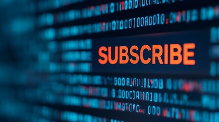 Obraz premium A digital display featuring the word 