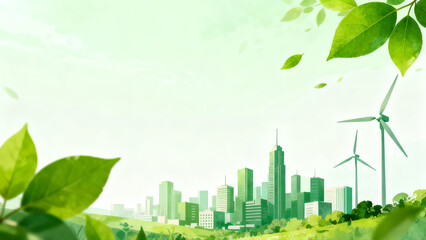 Green City with Wind Power Generation