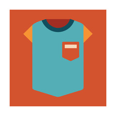 Blue pocket t shirt