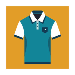 Blue white polo