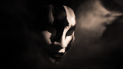 Mysterious masked figure