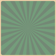 green background sun ray comic vector design template