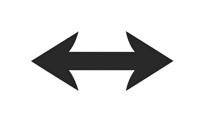 Dark gray double-headed arrow on black background