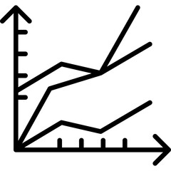 Line Chart line icon