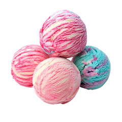 Set bundle of vibrant ice cream 