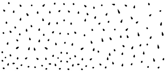 Hand drawn small polka dot seamless  pattern background. Cartoon black and white dotted vector. Dotted abstract pattern.