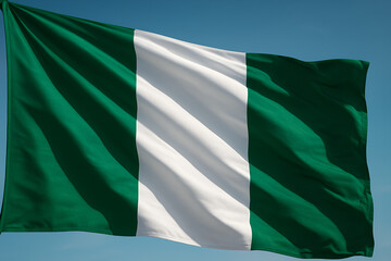 Obraz premium flag of Nigeria waving in the wind 
