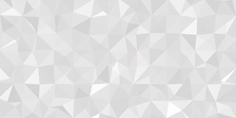 Elegant gray and white triangle mosaic background  Geometric polygon pattern, corporate banner design,  white,  minimal