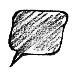 Hand drawn speech bubble Blank empty message box Textbox frame for banners, price tags, stickers, design