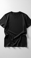 Black Plain T-Shirt, Casual, Simple, Comfortable, Mens.