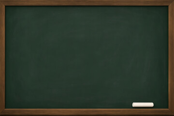 Realistic Green Chalkboard with Chalk Pattern