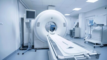 High - Definition Medical CT Equipment Images，showcase state - of - the - art CT equipment， Ideal for medical training, hospital brochures, or research presentations .