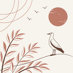 Obraz premium Neutral Pastel Scratched Texture